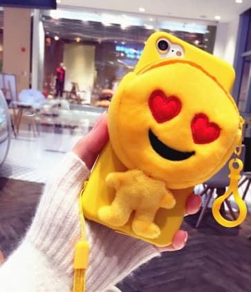 Emoticon Love Heart Eyes iPhone 7 Plus Case