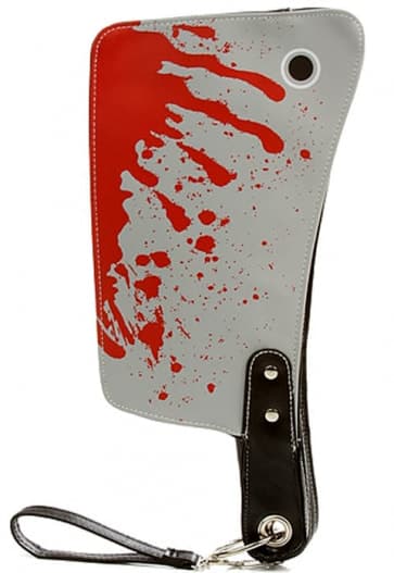 Bloody Butcher Knife Clutch Purse Bag