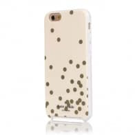 iPhone 6 6s Kate Spade Confetti Hybrid Hard Shell Case Gold Cream
