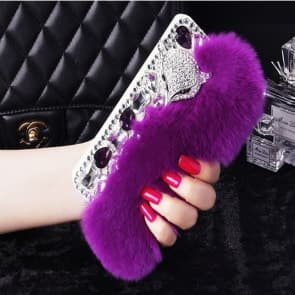 Fur Bling Rhinestone Case for iPhone 6 6s