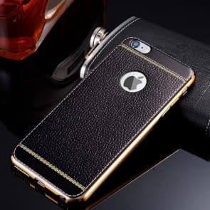 Metal and Leather Elegant Case for iPhone 7