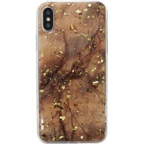 Gold Flake Design iPhone X Case