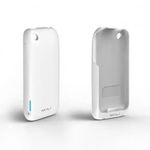 Mili Power Skin PowerSkin White Battery Case for iPhone 3GS &3G 