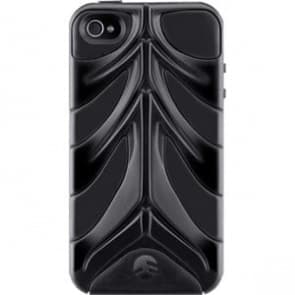 SwitchEasy CapsuleRebel Black Spine Hard Shell Case for iPhone 4 4S