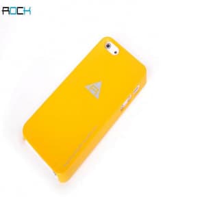 Rock Naked Shell Series Back Cover Snap Case for iPhone 5 - Orange