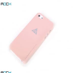 Rock Naked Shell Series Back Cover Snap Case for iPhone 5 - Pink