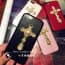 Leather Like Metal Cross Thin Case for iPhone 5 5s