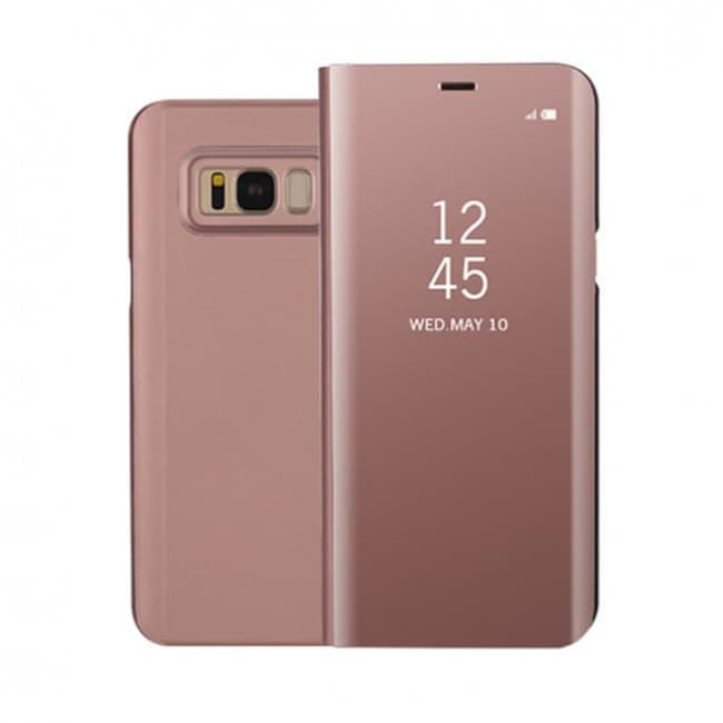 Galaxy S8 S View Clear View Flip Standing Cover Pink Rose Gold Boxycase