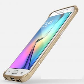 Luphie Galaxy S6 Edge Protective Layers Stealth Bumper Metal Case