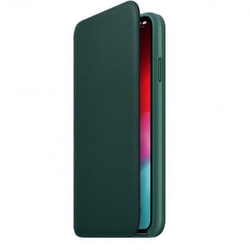 iPhone XR Leather Folio - Forest Green