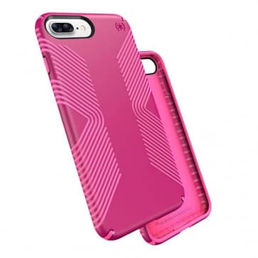 Speck Presidio Grip Case for iPhone 7 Plus - Lipstick Pink/Shocking Pink