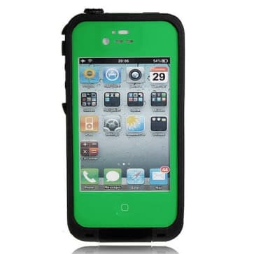 Waterproof Shockproof Green Case for the iPhone 4 / 4S