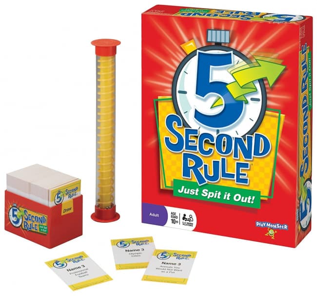 5 Second Rule Just Spit it Out Party Game BoxyCase