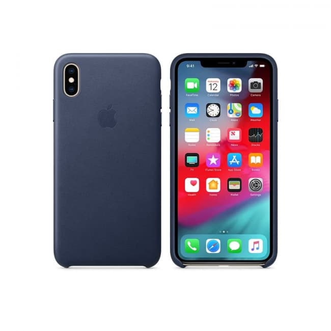 iPhone XR Leather Case Midnight Blue BoxyCase