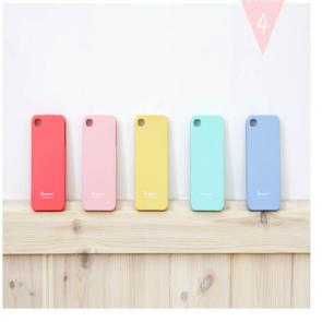 Funda Colores Pastel Sorbete Teléfono Jalea Del Silicio Del Happymori Para El iPhone 4 4S